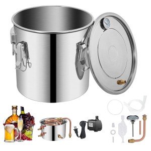 8 Gallon Stainless Steel Moonshine Distiller Kit