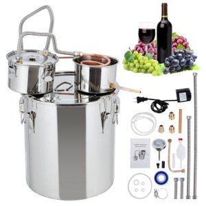 10Gal Stainless Steel Alcohol Distiller Kit with Pump