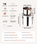 3 Gal VEVOR Stainless Steel Moonshine Still