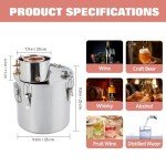 3 Gal Stainless Steel Alcohol Still for DIY Distilling