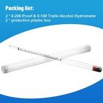 Glass Hydrometer Set for Distilling and Brewing