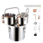 VEVOR Dual Condenser Distillation Kit with 11.4L Tank