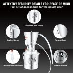 VEVOR 18 Gal Alcohol Distillery Kit with Thermometer