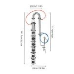 Stainless Steel Copper Reflux Column Kit for Distillation