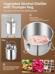 50L Alcohol Still Kit with Thermometer & Pump