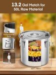 50L Alcohol Still Kit with Thermometer & Pump