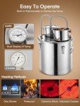50L Alcohol Still Kit with Thermometer & Pump