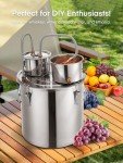 50L Alcohol Still Kit with Thermometer & Pump