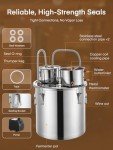 50L Alcohol Still Kit with Thermometer & Pump