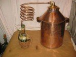 5 Gallon Copper Moonshine Still with Coil & Jug