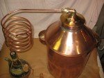 5 Gallon Copper Moonshine Still with Coil & Jug
