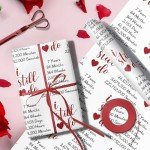 RUSPEPA 7th Anniversary Copper Wedding Wrapping Paper