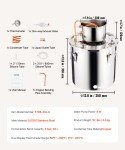 8 Gallon Stainless Steel Moonshine Still Kit