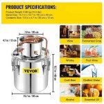 13.2 Gal Stainless Steel Whiskey Distilling Kit
