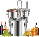 Stainless Steel 13-Gallon Distillery Kit with Thermometer