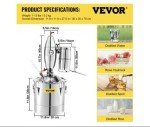 VEVOR 20L Alcohol Still Distillation Kit