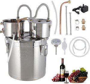 Stainless Steel 3-13 Gallon Alcohol Distiller Kit