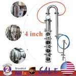 4" Stainless Moonshine Still with Copper Bubble Plate