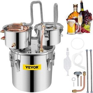 3-Gallon Steel Alcohol Distiller Brewing Kit