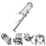 Tubular Distillation Tower with Sight Glass – 13-26 Gallon
