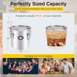 Seeutek 8 Gal Alcohol Distillery Kit with Accessories