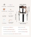 VEVOR 3 Gal Stainless Steel Alcohol Distillery Kit