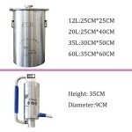 YUEWO 5.2 Gal Stainless Steel Distillery Kit