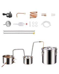 VEVOR 5Gal Alcohol Distillery Kit with Thumper Keg