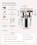 VEVOR 5Gal Alcohol Distillery Kit with Thumper Keg