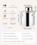 VEVOR 50L Stainless Steel Alcohol Still Kit