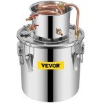 12L Copper DIY Alcohol Still with Thermometer