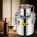 12L Copper DIY Alcohol Still with Thermometer