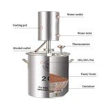YUEWO Home Distillery Kit with Water Pump
