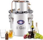 8 Gallon Stainless Steel Distillery Kit with Accessories