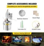 VEVOR 70L Stainless Steel Alcohol Distiller Kit
