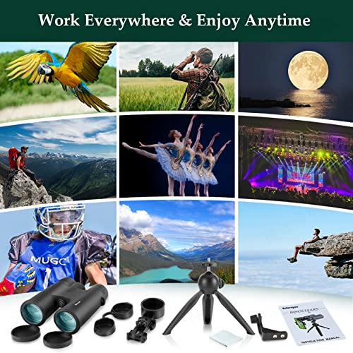 Adorrgon 12x42 HD Binoculars with Phone Adapter