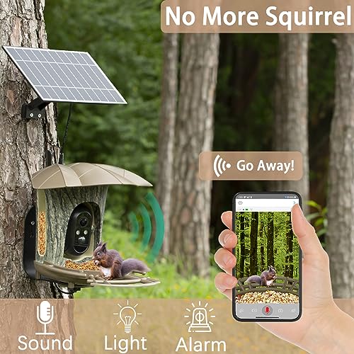 Smart Bird Feeder with AI Camera & Night Vision