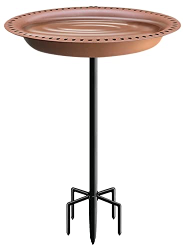 5-Prong Base Bird Bath with Metal Stake