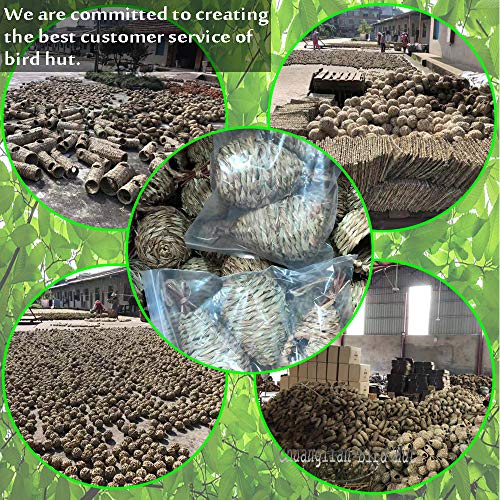 Teardrop Eco-Friendly Bird Hut - Natural Grass Material