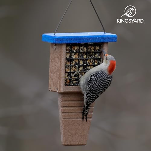 Blue Recycled Plastic Suet Bird Feeder