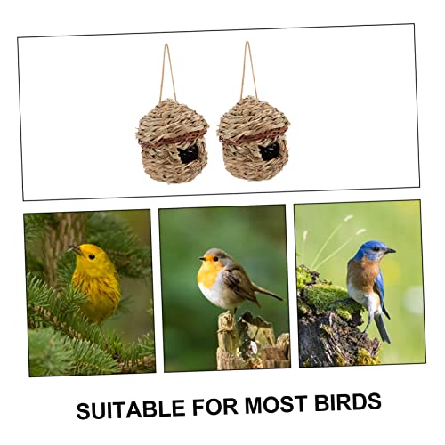 Hand Woven Hanging Roosting Pockets for Birds
