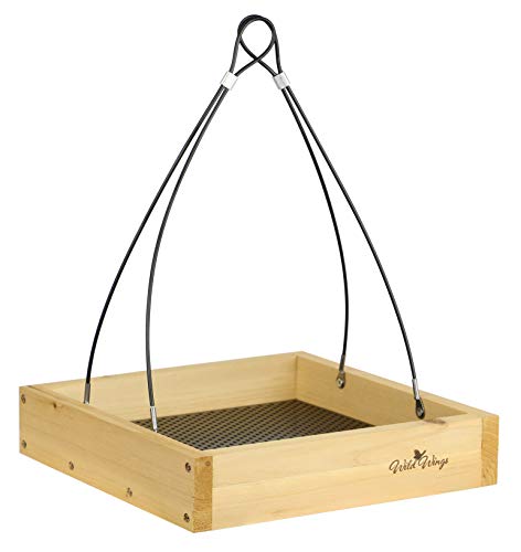 Cedar Tray Bird Feeder by Wild Wings