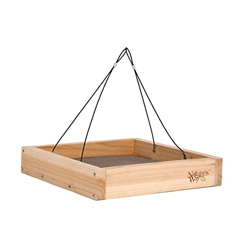 Cedar Platform Tray Bird Feeder - 12" x 12