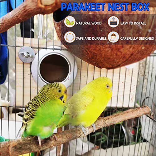 Parakeet Budgie Nesting House for Wild Birds