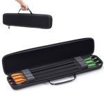 Hollowfly 23 Inch Arrow Storage Case 6 Crossbow Bolt Case Semi-rigid Construction with Notched Foam Holders Bow Carry Bag with Heavy Duty Zipper