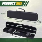 Hollowfly 23 Inch Arrow Storage Case 6 Crossbow Bolt Case Semi-rigid Construction with Notched Foam Holders Bow Carry Bag with Heavy Duty Zipper