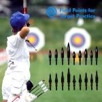 12pcs Archery Arrow Tips 100/125/150/200 Grain Field Tips 5/16 Inch Screw in Bullet Points, Archery Target Crossbow Practice Tip for Arrow Recurve Bow Compound Bow, Hunting Bow Arrow Target Practice