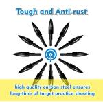 12pcs Archery Arrow Tips 100/125/150/200 Grain Field Tips 5/16 Inch Screw in Bullet Points, Archery Target Crossbow Practice Tip for Arrow Recurve Bow Compound Bow, Hunting Bow Arrow Target Practice