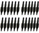 24 Steel 100 Grain Archery Field Points