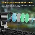 Illuminated 1.5-5x32 Crossbow Scope for Hunting